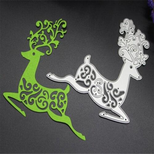 YINISE Metal Cutting Dies For Scrapbooking Stencils Deer DIY Album Cards Decoration Embossing Folder Die CUT Cuts Template Mold