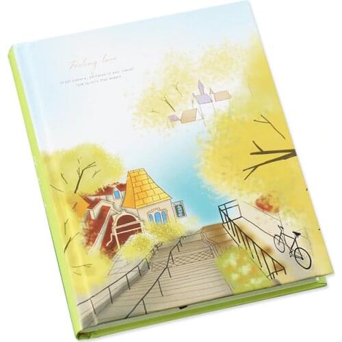 Kawaii Korean Colored Notebook, Students Writing Notepad, Drawing Planner Scrapbooking Thick Book