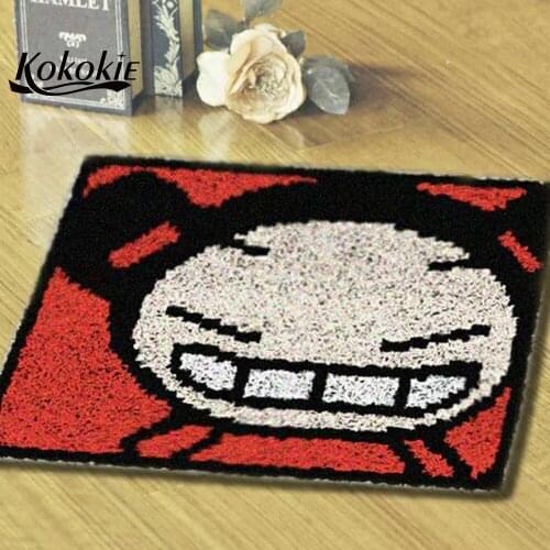 Knitting needle kit for carpet latch hook rug kit cartoon printing cushion 3d vloerklee foamiran for needleworkhandwerken knoop