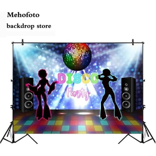 Mehofoto Photography backdrops Disco Neon Adults Party Decoration decor birthday party event banner photo Studio background 191