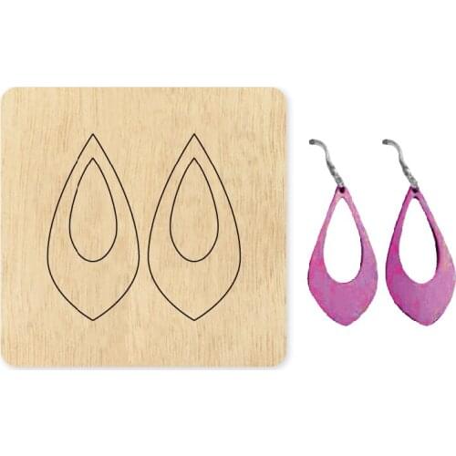 Sexy Cutout Water Drop Earrings Dangler Cutting Mold Wood Dies For Leather Blade Rule Cutter For DIY Leather Cloth Paper Crafts