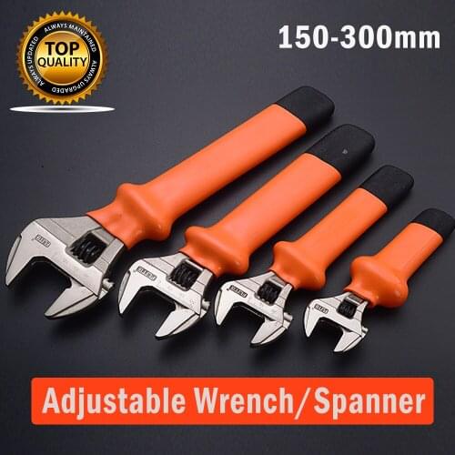 Adjustable Wrench Insulated High Pressure Handle Voltage Spanner 6"8"10"12" Electrician Maintenance Hand Tools