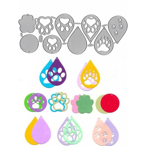 Earring Cutting Dies For Scrapbooking Stamping Mold Stamps And Dies Troqueles Album Paper Cards Decor Craft Embossing Folder