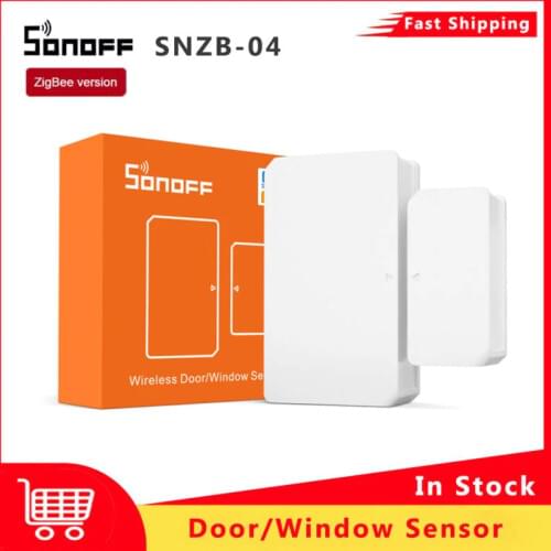 SONOFF SNZB-04 Zigbee Mini Door Window Alarm Sensor for eWelink Smart Security ZB Bridge Required Work with Alexa Google Home