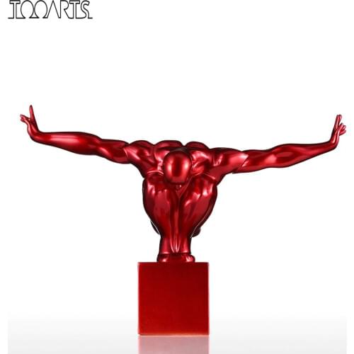 TOOARTS Diver statue Fiberglass Sculpture Home Decoration Light Red home decoration accessories modern decor home