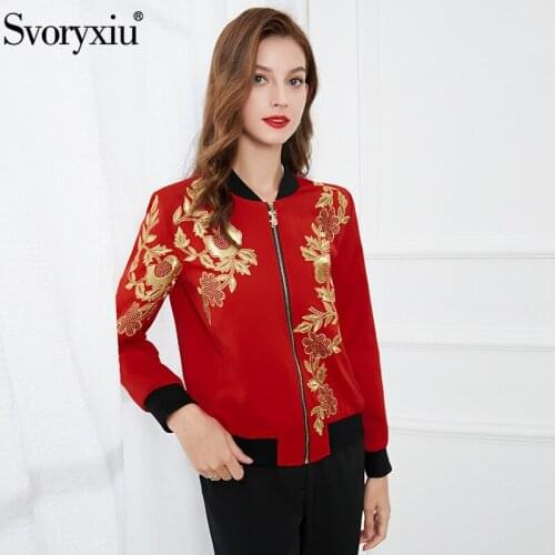 Женские красные куртки SVORYXIU China At AliExpress
