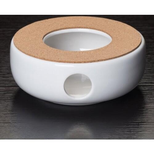 Heat-resistant flower teapot heating ceramic base candle flower tea set tea maker warm tea stove insulation base