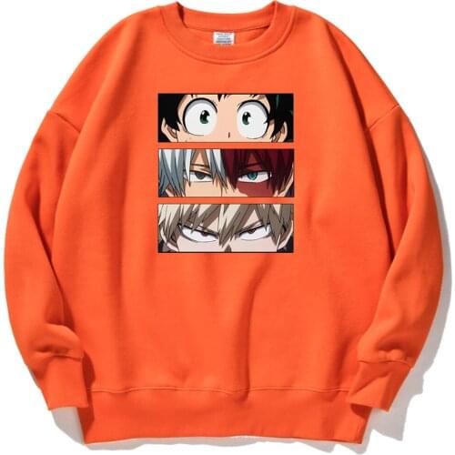 Midoriya Izuku Character Sweatshirt Man My Hero Academia Anime Mens Hoodies Harajuku Custom Streetwear High Quality Tracksuits