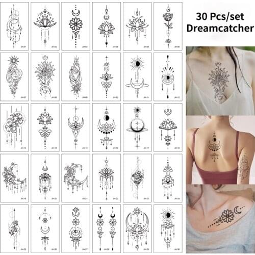 Temporary Tattoo Stickers Girl Waterproof Long Lasting Fake Tattoo Sticker Hand Bright Cute Tattoos On Body Face Child Sticker