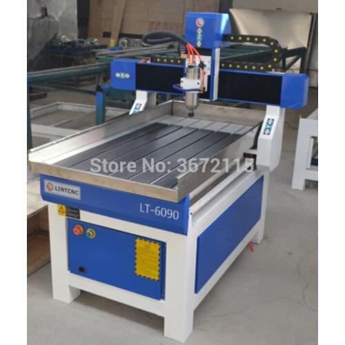 1.5kw water cooling spindle cnc router 6090 4 axis 3d wood cnc router engraving machine