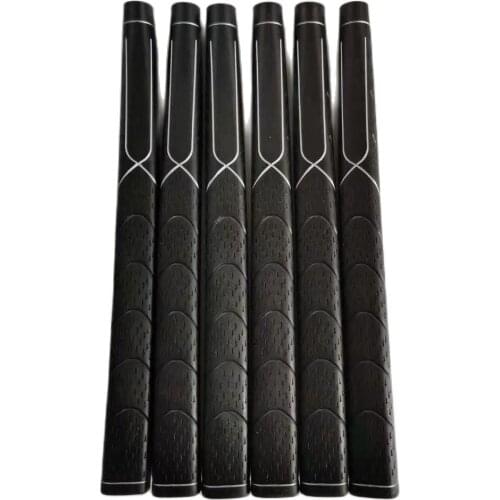 1 super durable TPE non-slip black golf putter grip with silver wire Free shipping