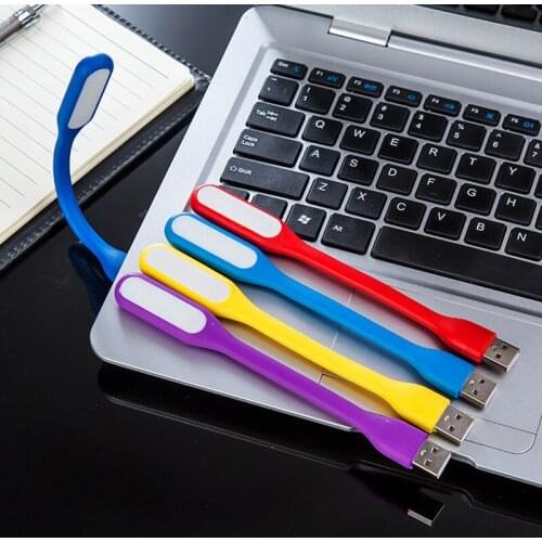 10Pcs Flexible USB LED Light Lamp Desk Reading Camping Flashlight Night Light for PC Notebook Computer Power Bank