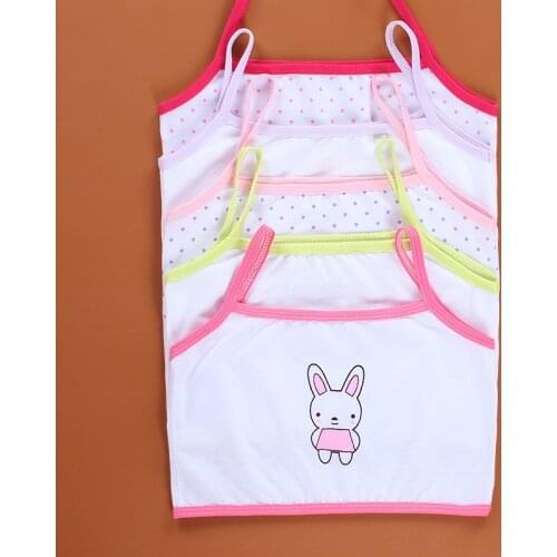 3pcs Childrens underwear vest student small sling developmental cotton girl cartoon pattern underwear baby girl clothes