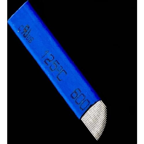 500 Pcs 0.18mm 21 Flex Tebori Microblading Blades Permanent Makeup Tattoo Needle Blades for 3D Eyebrow Manual Pen