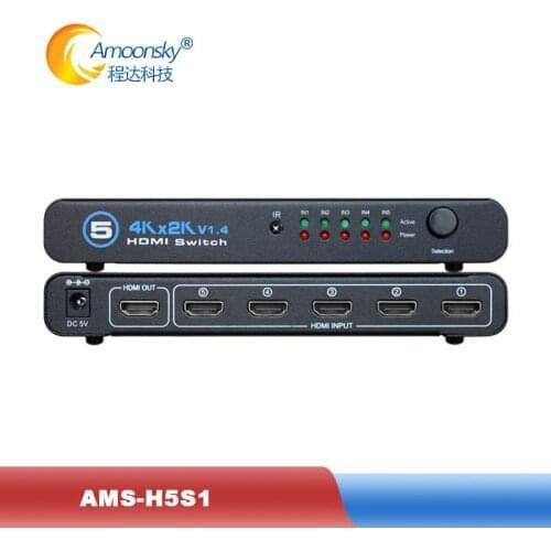 6 port hdmi selector video swicther hdmi 5 in 1 out