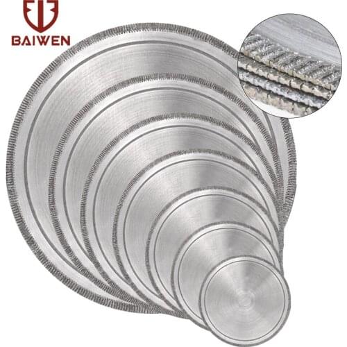 150mm-350mm Diamond Cutting Disc Super-thin Lapidary Saw Blade Cutting Wheels for Gem Crystal Jade Glass Cutting Processing