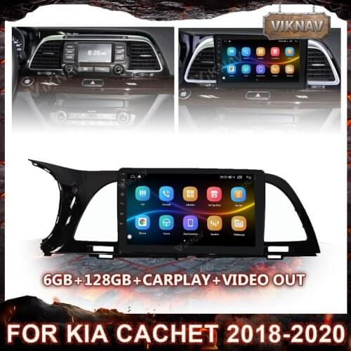 Android 9 Inch Car DVD Player Radio GPS Navigation For KIA Cachet 2018 2019 2020 HD 1080P Multimedia Player Head Unit Bluetooth