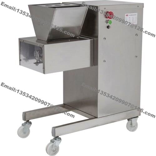 Free Shipping Stainless Steel 800KG/H 2.5-25mm Customized Blade 110v 220v Electric Restaurant Fresh Meat Cutting Machine Cutter