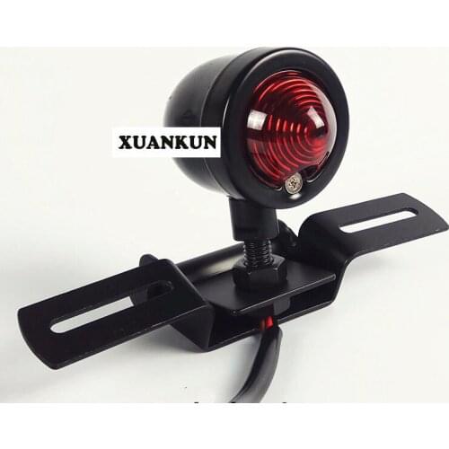 CG125 Motorcycle Retro Aluminum Case Rear Tail Lamp Retro Brake Lamp Rear License