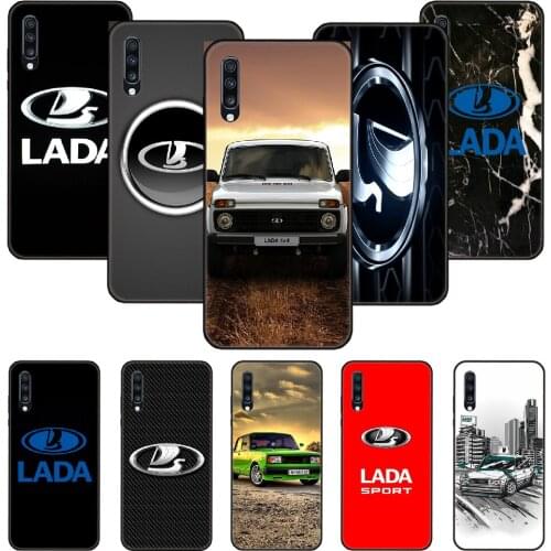 Phone Case For Samsung Galaxy A 50 51 71 70 7 5 10 20 30 40 41 21 S E Black Cover Prime Art Coque Fashion Back Lada Russian Car
