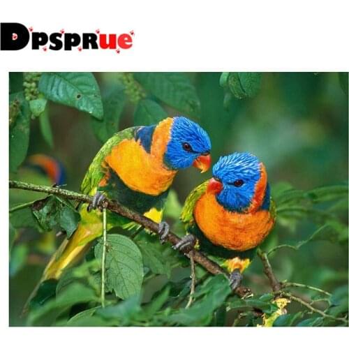 Dpsprue Full Square/Round 5D Diy Diamond Painting Cross Stitch "Animal Bird" Diamond 3D Embroidery Mosaic Home Decor Gift D043
