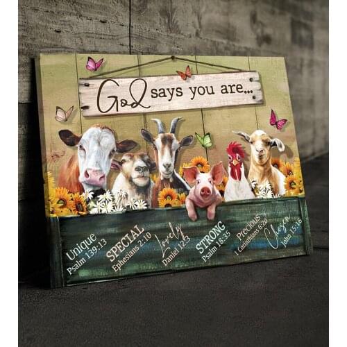 Farm Animals Nordic Posters and Prints Modern Nursery Wall Decor Horse Duck Donkey Cow Pig Photo Art Canvas Painting Pictures