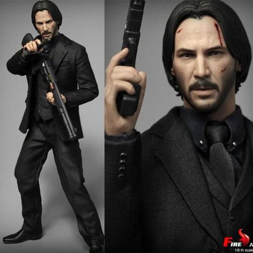 FIRE A028 1/6 Killer John Keanu Reeves Figure Model 12'' Male Soldier Action Figure Full Set Toys Model for Collection
