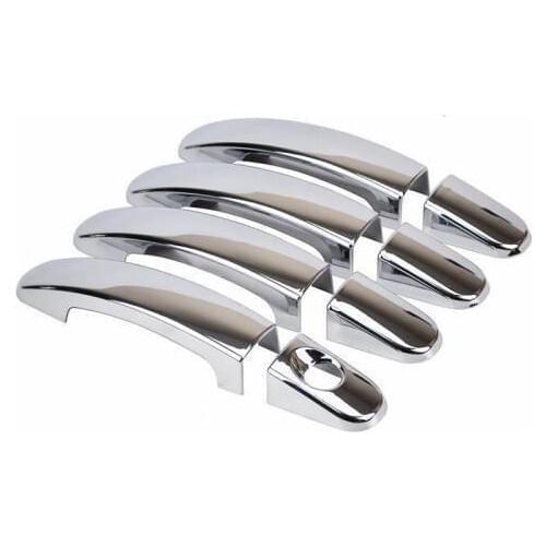 For Ford Focus 2 Chrome Door Handle Stainless Steel 2005-2011 Inter 4 Cap