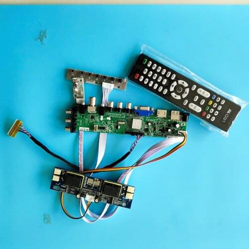 Kit for LM170E01-TLA1/LM170E01-TLB4 Digital LCD Panel 4 CCFL HDMI VGA Controller board AV TV 30pin USB DVB-T 1280X1024 remote