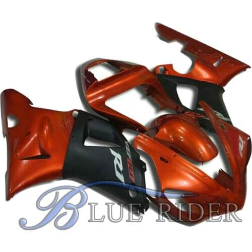 Free Custom motorcycle fairing Kits Fit for YAMAHA YZF1000 00 01 YZF R1 2000 2001 ABS plastic red golden bodyworks