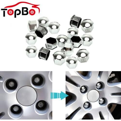 Hot 20Pcs Car Wheel Nut Caps 17 19 21mm Wheel Lug Bolt Center Nut Covers Caps Anti-Rust Hub Screw Protector Car Accessories