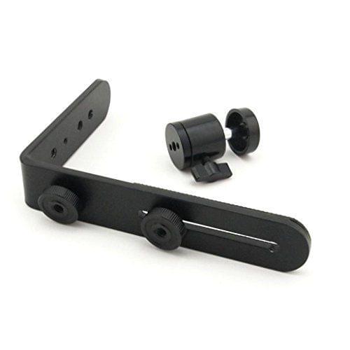 Metal L-Shape Flash Bracket Holder 1/4" Screw + Mini Tripod 360 degree Ball Head