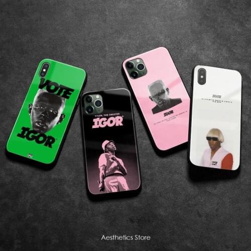TYLER THE CREATOR IGOR rapper Soft Silicone Glass Phone Case Cover Shell for iPhone SE 6 6s 7 8 Plus X XR XS 11 12 mini Pro Max
