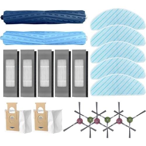 Main Brush Side Brush HEPA Filter Cleaning Cloth Mops Dust Bags For Ecovacs OZMO T9AIVI Robot Vacuum Cleaner Accessories