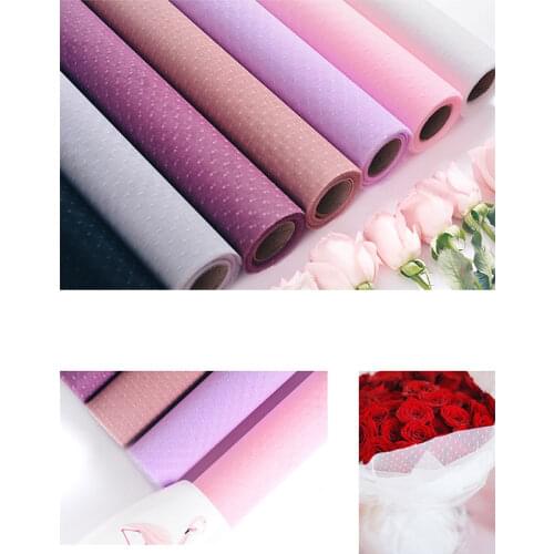 Tissue Paper 50CM*9M Craft Wrapping Paper Dot Mesh Floral Scrapbooking Decor Gift Decorative Flower Paper Party Home Decoration
