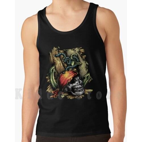 Pirate Skull tank tops vest 100% Cotton Pirate Skull Bones Hat Tobacco Pipe Jolly Roger Pirates Icon Teeth Seabass Pirate