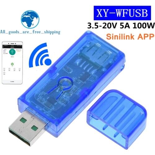 Sinilink WIFI-USB mobile phone remote controller 3.5-20V 5A 100W mobile phone APP smart home XY-WFUSB For arduino