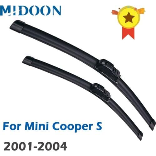 MIDOON Wiper Front Wiper Blades For Mini Cooper S One D Hatch R50 R53 2001 - 04 Windshield Windscreen Front Window 19"+18"