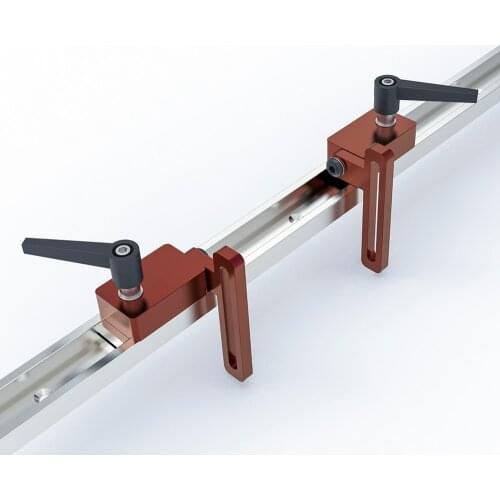 Aluminium Alloy T-track Slot Miter Track Jig Fixture T-Slot And Track Stop for Carpenter Manual Router Table Woodworking Tools