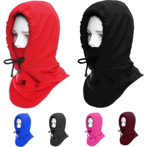 Outdoor Winter Headgear Fishing Outdoor Mask Fleece Face Mask Thermal Fleece Hood Bicycle Wind-proof Hat Winter Neck Gaiter
