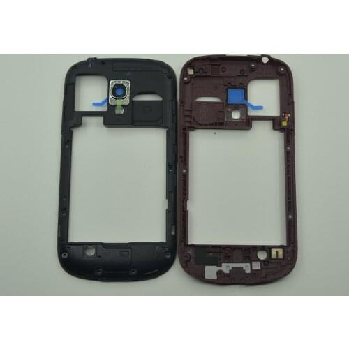 Middle Frame Back Panel For Samsung S3 Mini I8190 Original Phone New Rear Housing Chassis Cover With Camera Glass Lens + Tools