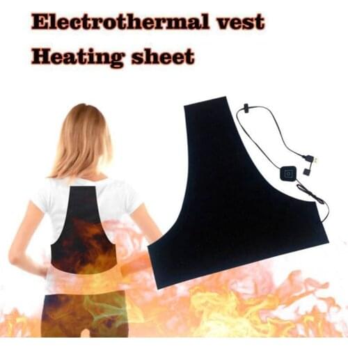 Electric Heating Vest Heated Pad Clothes Winter Warm Body Warmer with 5V USB Charger YS-BUY