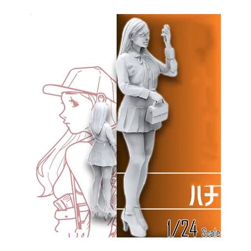 1/24 75MM ancient of girl STAND modern Resin Model Miniature gk Unassembly Unpainted