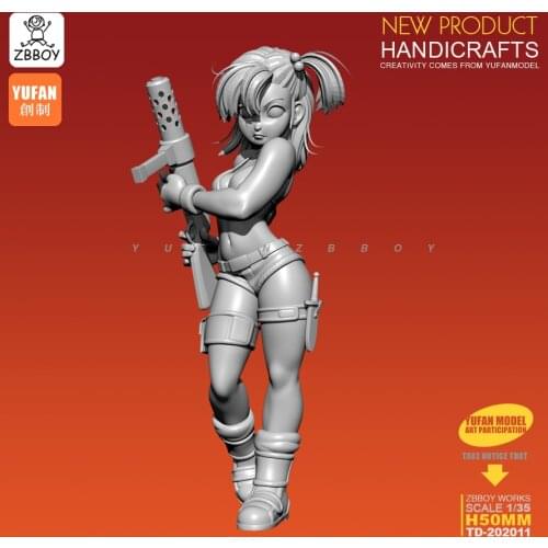 1/35 Resin Figure Kits resin Soldier self-assembled 50mm TD-202011