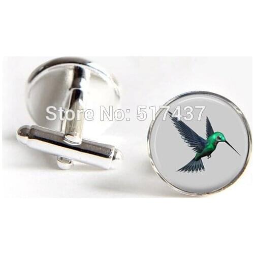 1 pair wholesale Ladies Fashion Cufflinks Hummingbird cufflinks Bird Cuff link Cuff Links Designer Brand