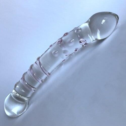 200*35mm 238g Glass Double Dildo Realistic Dildo Sex Toys for Woman Long Dildo Anal Dildo Dildos for Women Adult Sex Toys