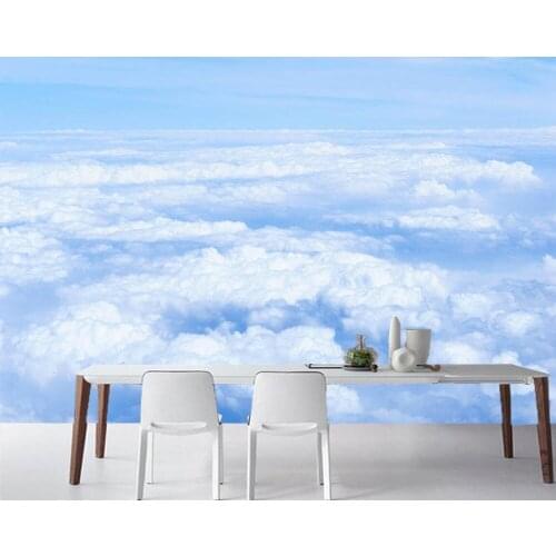 Papel de pared Sky Clouds From above Nature photo 3d wallpaper,living room sofa TV wall bedroom wall papers home decor murals