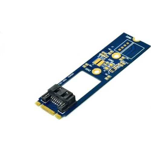 50pcs/lot M.2 NGFF to 7 Pin SATA III 3 SSD Adapter Converter Board Card PCB NGFF1ST-N01