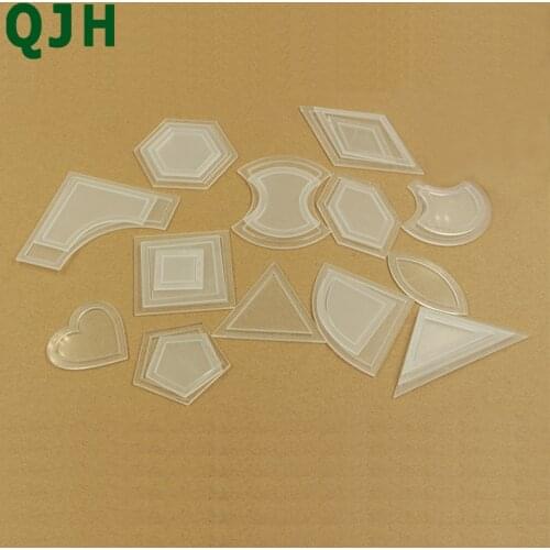 54pcs transparent plastic quilting templates DIY TOOLS FOR PATCH WORK QUILTER Garment Fabric Sewing Tools Accessories