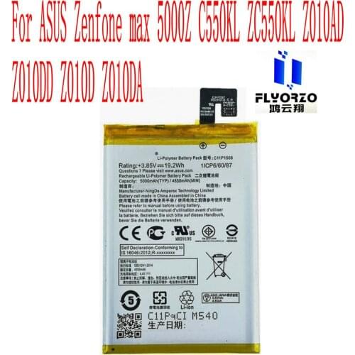 Brand new Original 5000mAh C11P1508 Battery For ASUS Zenfone max 5000Z C550KL ZC550KL Z010AD Z010DD Z010D Z010DA Mobile Phone